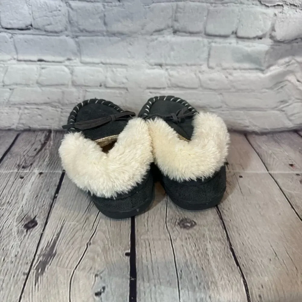 Merrimac Gray Toddler Moccasins